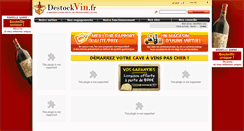 Desktop Screenshot of destockvin.fr